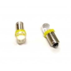 Лампа BA9S (мини) (пара)   12V 3W   (габарит, приборы, желтая)   PLT