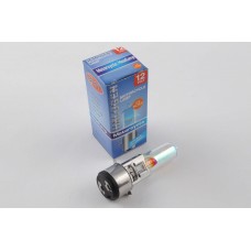 Лампа BA20D (2 уса)   12V 18W/18W   (хамелеон розовый)   BEST   (mod:A)