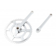 Звезда велосипедная (передняя)   48T   (+2 шатуна L-170mm, под круг, хром)   YKX