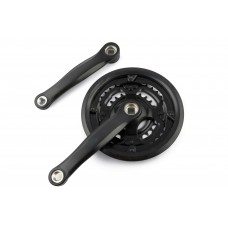 Звезды велосипедные (передние)   24/34/42T   (+2 шатуна L-170mm, квадрат, черные, с защитой)   YKX