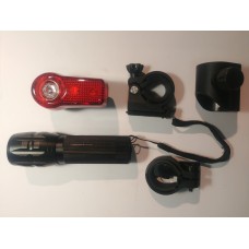 Фонари велосипеда (в сборе)   (комплект, перед/зад, с креплением, 3W)   FM