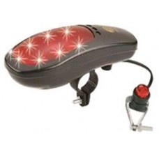 Сигнал   велосипедный с подсветкой (банан)   (черный, 7 LED) (mod:JY-90A) KL