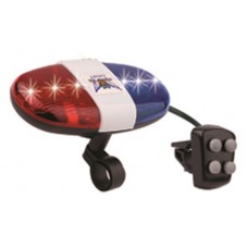 Сигнал   велосипедный с подсветкой   Police   (красно- синий) (mod:JY-155) KL-2