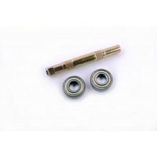 Ось каретки велосипедная   (клин)   (L-145mm) (+ 2 подшипника 6203-ZZ)    (mod:МИНСК)   OEM