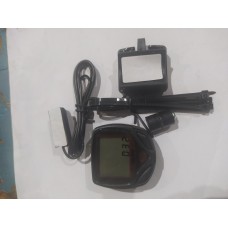 Велокомпьютер   проводной без подсветки, 11 функций   OEM