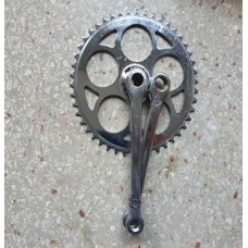 Зірка велосипедна (передня) 46T (+2 шатуни L-170mm, клин, хром) VERE