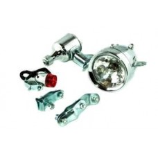 Оптика велосипедная (фара передняя, стоп задний, динамка 12V6W)   YKX   (mod.A)