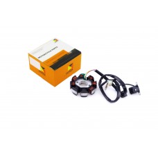 Статор генератора   4T GY6 50   (6+2 катушек, 5 контактов)   HORZA