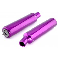 Глушитель (тюнинг)   360*130mm   (нержавейка, овал, фиолетовый, прямоток)   118