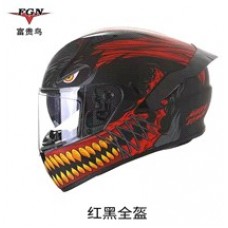 Шлем-интеграл (mod:X9) (size:L, черно красный) FGN