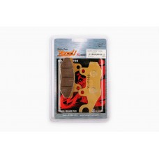 Колодки тормозные (диск)   4T GY6 50-150   (RACE/STORM, ухо в право, желтые)   YONGLI PRO