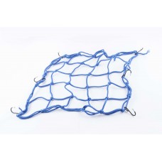 Сетка багажника (паук)   (синяя)   (35см х 32см)   KOMATCU