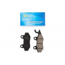 Колодки тормозные (диск)   4T GY6 50-150   (RACE/STORM, ухо в право, черные)   KOMATCU