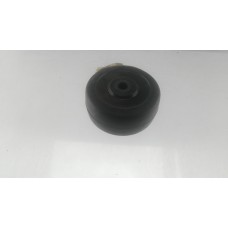 Колесо для тачек и платформ (литая резина)   (50mm, ступица 40mm, под ось 6mm)   ELIT