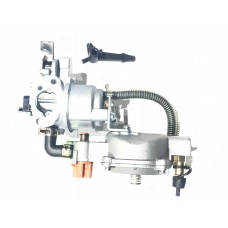 Карбюратор м/б   168F/170F   (6,5/7Hp)   с газовым редуктором (пропан-бутан)  (механизм рычажный) с переключателем  LIBA