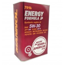 Масло автомобильное, 4л   ж/б   (SAE 5W-30, синтетика, Energy Formula JP API SL)   MANNOL