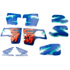 Наклейки (набор)   Honda CRM   (35х23см, синие)   (#2424)