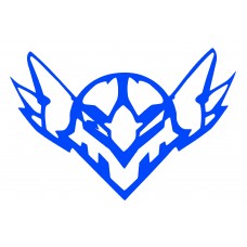 Наклейка   декор   FALCON   (13х10см, синяя)