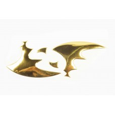 Наклейка   шильдик   WING   (16x6см, золотая)   (#4731)