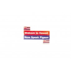 Наклейка на номер WELCOM TO HAWAII (8x8см)
