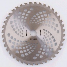 Нож мотокосы   40T   (Ø255/25.4 mm)   (победитовые зубья)   (серебро) SVET