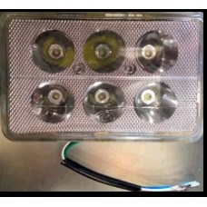 Фара LED(вставка в фару) ИЖ, МТ квадратная 6 диод VDK