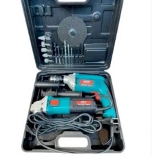 Набор 2 в 1 болгарка Spektr 125/1350 + дрель ударная Spektr 1450 SVET