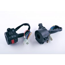Блоки кнопок руля   (пара) CB/CG 125-150 (черные)   KOMATCU