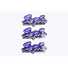 Наклейки (набор)   Suzuki SEPIA   (15х6см, 3шт, синие)   (#1220AB)