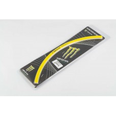Наклейка   на колесо 17   MONSTER ENERGY   (желтая, светоотражающая)   GJCT