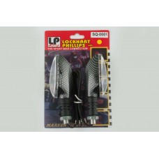 Повороти світлодіодні, човен (пара) (20 LED,  біле скло) ST