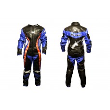 Комбинезон кожзам   (size:S, черно-синий)   ALPINESTARS