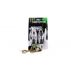 Повороти світлодіодні (пара) стрілоподібні (сріблясті, прозорі) MONSTER ENERGY