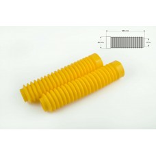 Гофры передней вилки (пара)   универсальные   L-250mm, d-30mm, D-50mm   (желтые)   MZK
