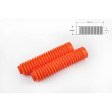 Гофры передней вилки (пара)   универсальные   L-250mm, d-30mm, D-50mm   (оранжевые)   MZK