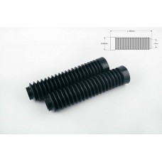 Гофры передней вилки (пара)   универсальные   L-190mm, d-30mm, D-45mm   (черные)   MZK