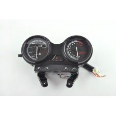 Панель приборов (в сборе)   Yamaha YBR125   (140км/ч, тахометр, черная)   (#MY-127)   MANLE