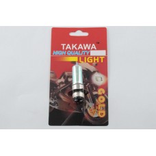 Лампа P15D-25-1 (1 ус)   12V 35W/35W   (хамелеон розовая)   (блистер)   TAKAWA   (mod:A)