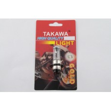 Лампа P15D-25-1 (1 ус)   12V 50W/50W   (белая)   (блистер)   (S-head)   TAKAWA   (mod:A)