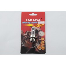 Лампа P15D-25-3 (3 уса)   12V 50W/50W   (белая)   (блистер)   (S-head)   TAKAWA   (mod:A)