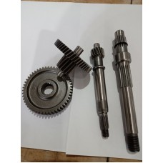 Редуктор (в сборе)   4T GY6 50   (короткий, под один амортизатор)   JH