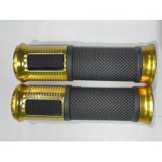 Ручки руля с алюм. отбойником (желтые) (mod:Suzuki)   GJCT