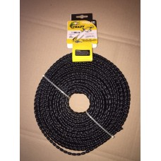Леска мотокосы   Ø5,0mm, 60 метров   (косичка, черная)