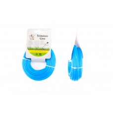 Леска мотокосы   Ø3,0mm, 15 метров   (круглая, синяя)   BEST