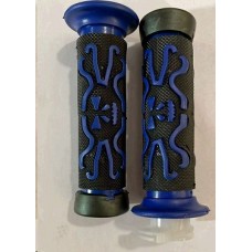 Ручки руля   резиновые   (XL-203ЧЕРЕПА) (синие) ST
