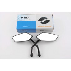 Зеркала   многоугольные   mod:224, 8mm   (мини, черные)   RED