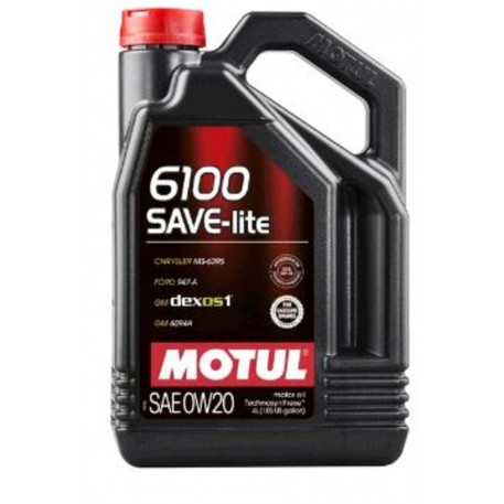 Олія автомобільна, 4л (синтетика, 0W-20, 6100 SAVE-LITE) MOTUL (#108004)