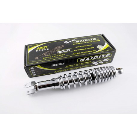 Амортизатор   GY6, DIO ZX, LEAD   320mm, регулируемый   (хром)   NDT