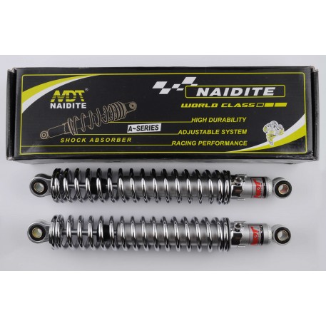 Амортизаторы (пара)   МИНСК   345mm, регулируемые   (хром)   NDT