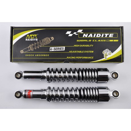 Амортизаторы (пара)   Delta   340mm, регулируемые   (хром, короткий стакан)   NDT